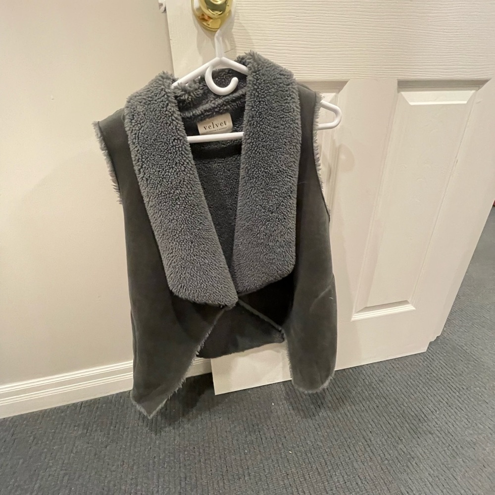 Velvet Sherpa fur vest